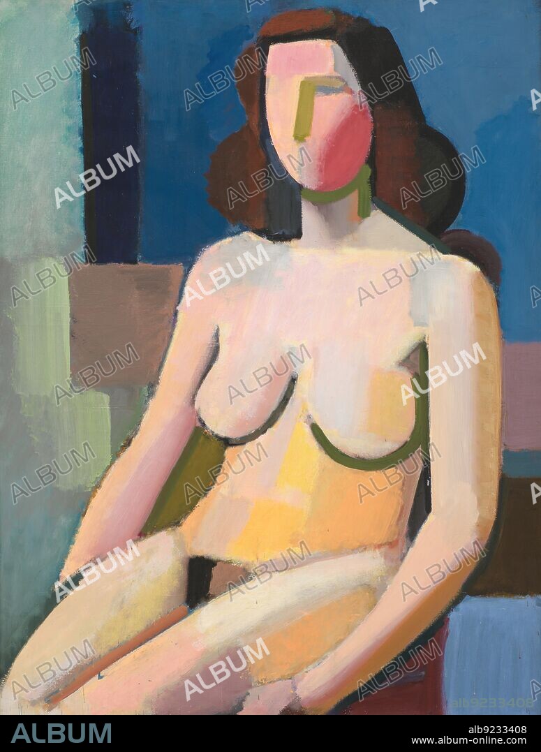 VILHELM LUNDSTRØM. Seated Female Nude, 1940.