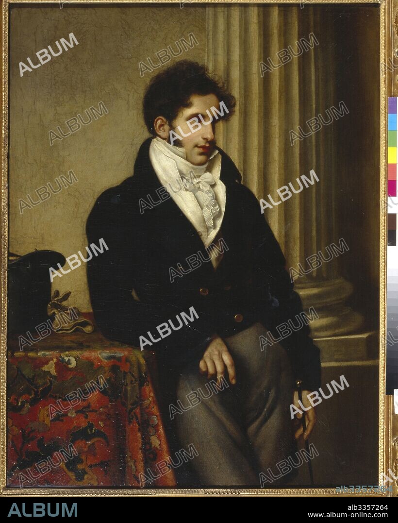 OREST ADAMOVICH KIPRENSKY. Portrait of Count Sergey Semionovich Uvarov (1786-1855).