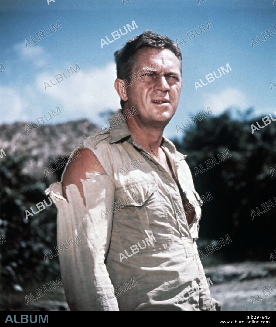 STEVE MCQUEEN in PAPILLON, 1973, directed by FRANKLIN J. SCHAFFNER. Copyright CORONA/ALLIED ARTISTS.