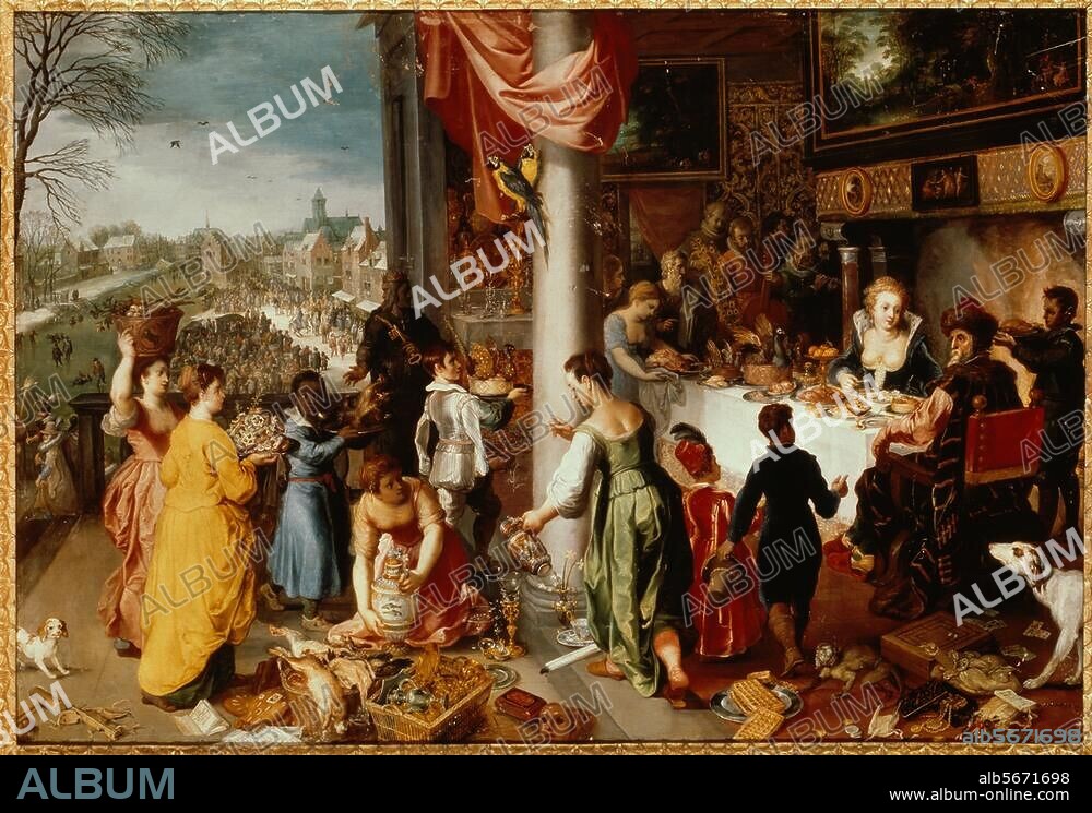 HENDRIK VAN BALEN. Balen, Hendrik van. 1575-1632. "Der Winter", 1616. (Aus einer Folge: Die vier Jahreszeiten). Gemälde. München, Bayer. Staatsgemäldesammlungen.