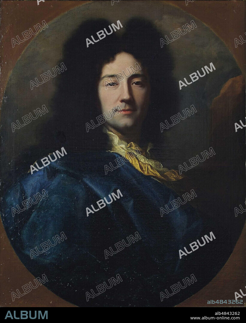 HYACINTHE FRANçOIS HONORé RIGAUD. Self-Portrait (Autoportrait, dit "au manteau bleu").