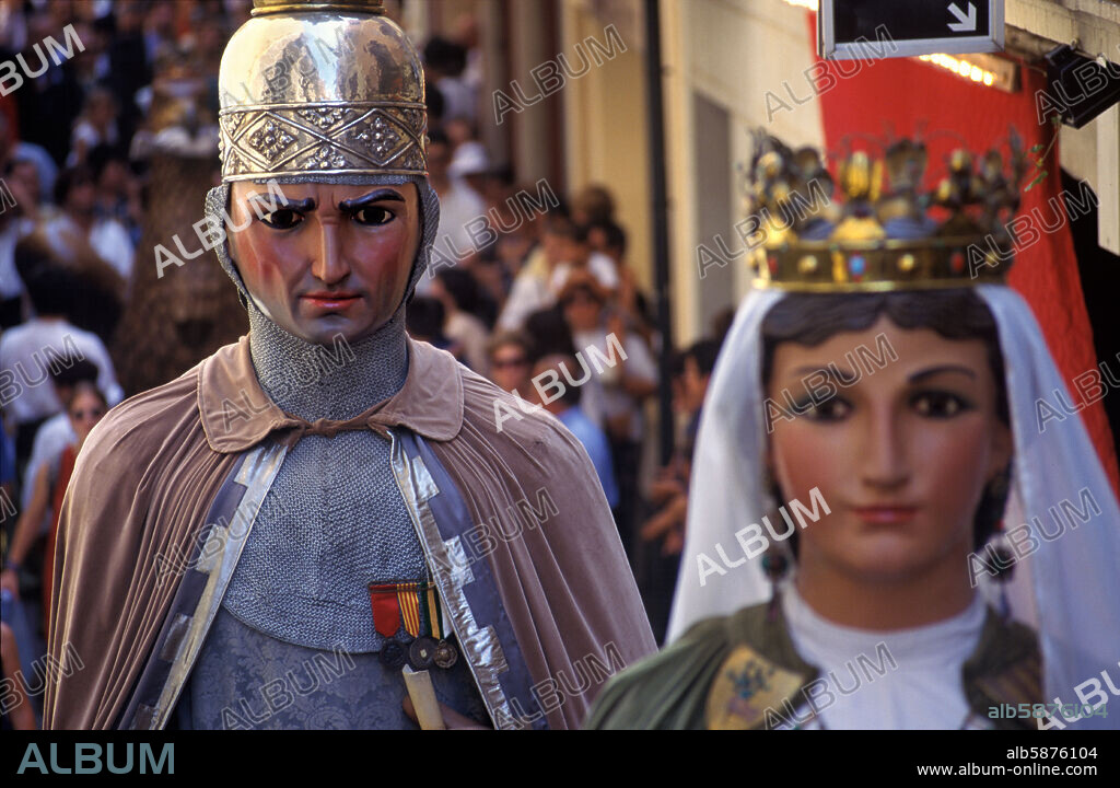 Els Gegants (el Robafaves), Les Santes de Mataró, Mataró, Maresme, Barcelona.