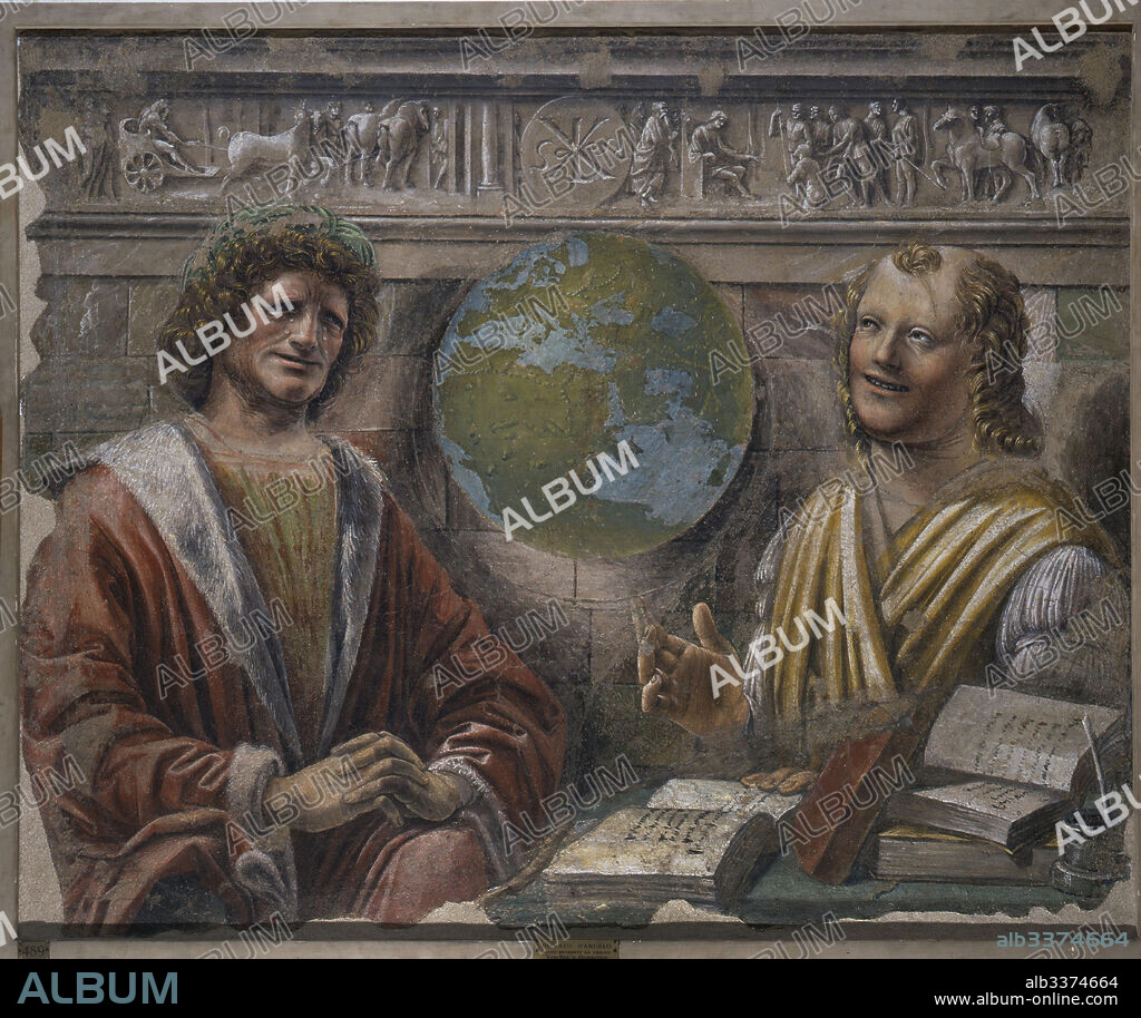 DONATO D'ANGELO BRAMANTE. Heraclitus and Democritus.