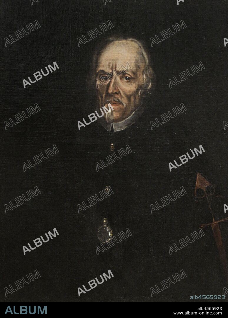 Pedro Calderón de la Barca (1600-1681). Escritor español barroco del Siglo de Oro y caballero de la Orden de Santiago. Atribuído a Juan Carreño de Miranda (1614-1685),1667-1671. Museo de las Peregrinaciones y de Santiago. Santiago de Compostela. Provincia de La Coruña. Galicia. España.