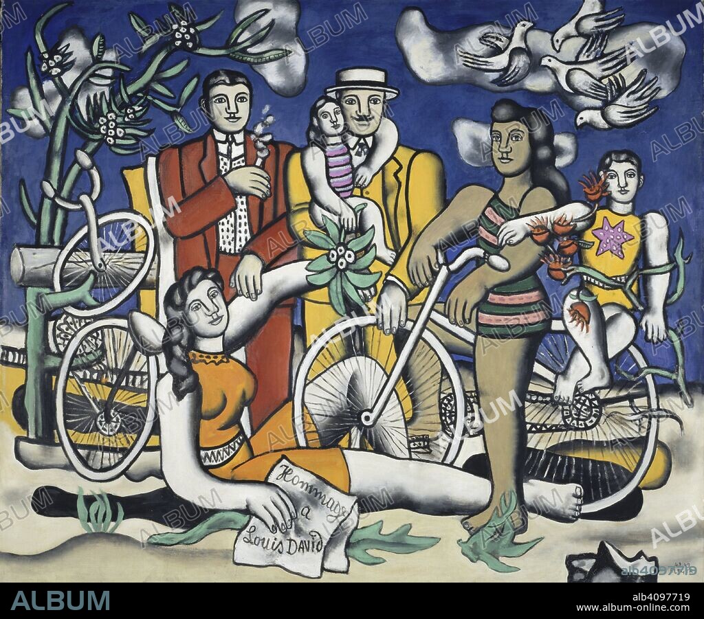 FERNAND LÉGER. Les Loisirs. Hommage à Louis David.