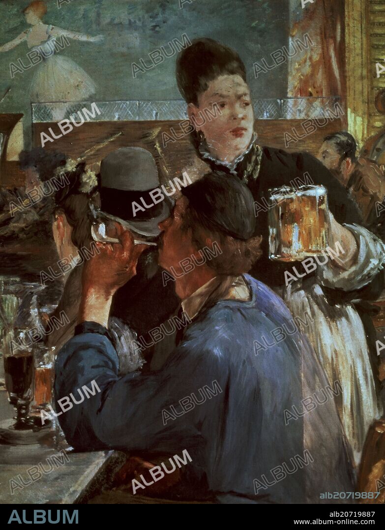 EDUARD MANET (1832-1883). 'Corner of a Café-Concert', c. 1878-1880, Oil on canvas, 77,5 x 97,1 cm.