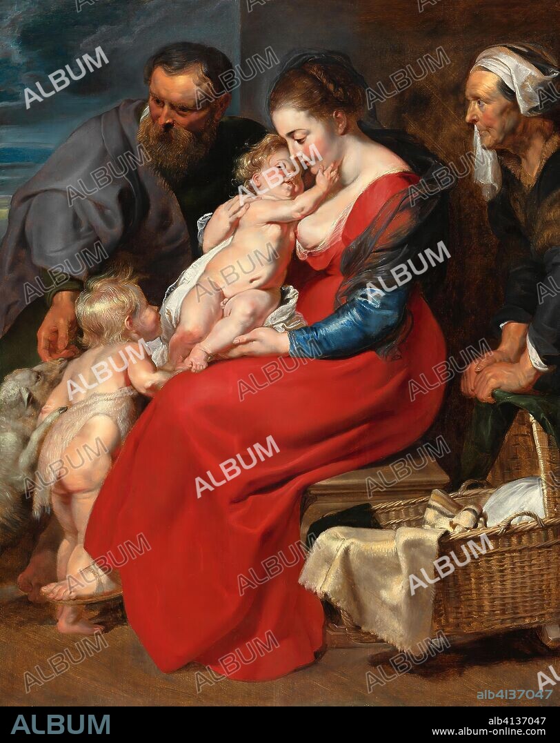 The Holy Family with Saints Elizabeth and John the Baptist. Peter Paul Rubens; Flemish, 1577-1640. Date: 1610-1620. Dimensions: 45 1/8 × 36 in. (114.5 × 91.5 cm). Oil on panel. Origin: Flanders.