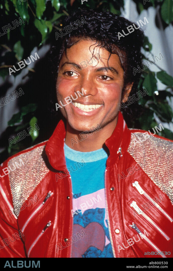 Michael Jackson at the LA opening of the musical "Dream Girls", 1983.