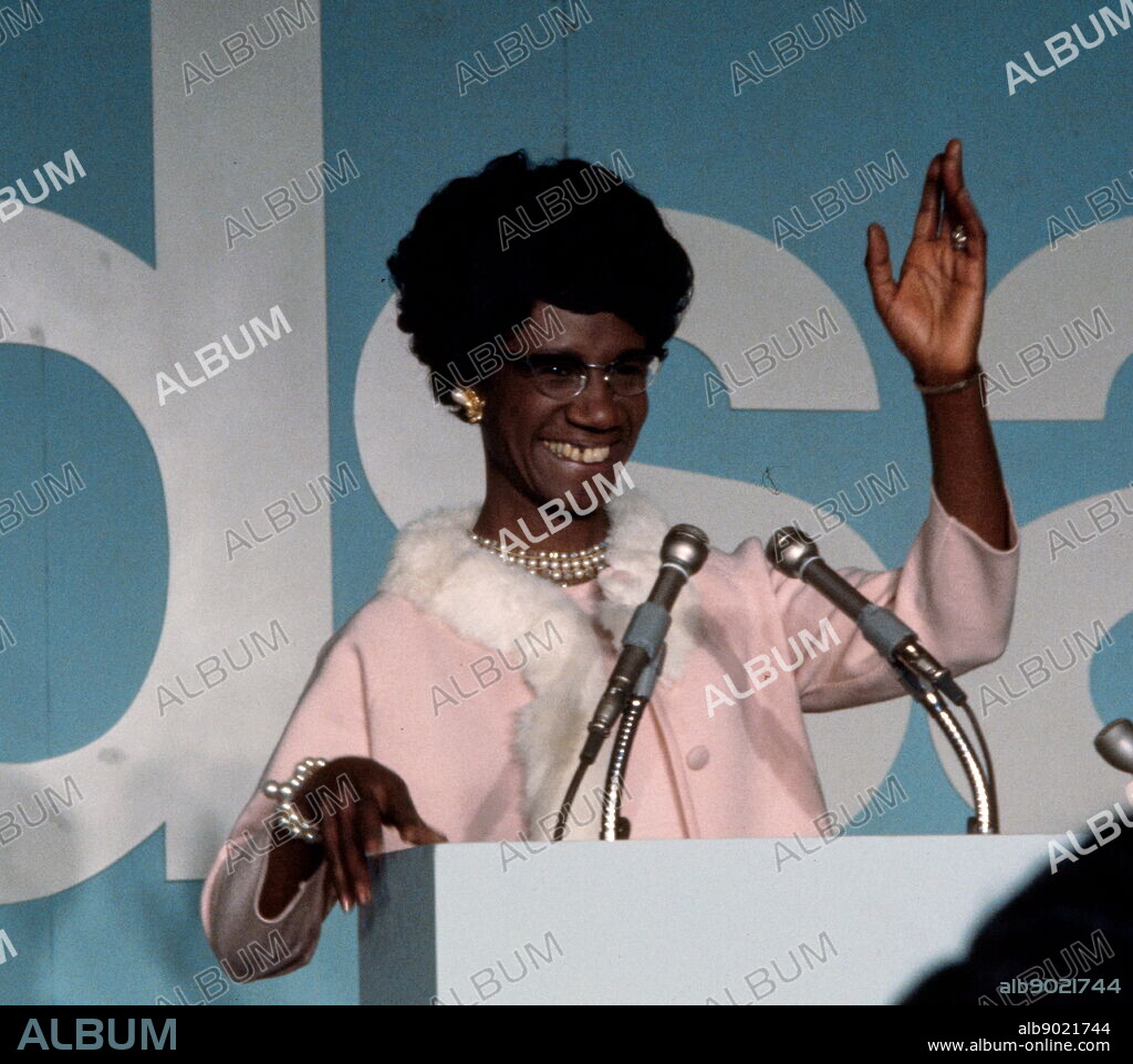 Shirley Anita Chisholm (1924 - 2005) American politician. In 1968, she became the first black woman elected to the United States Congress. In the 1972 United States presidential election, she became the first black candidate to run for a major party's nomination for President of the United States, and the first woman to run for the Democratic Party's presidential nomination.