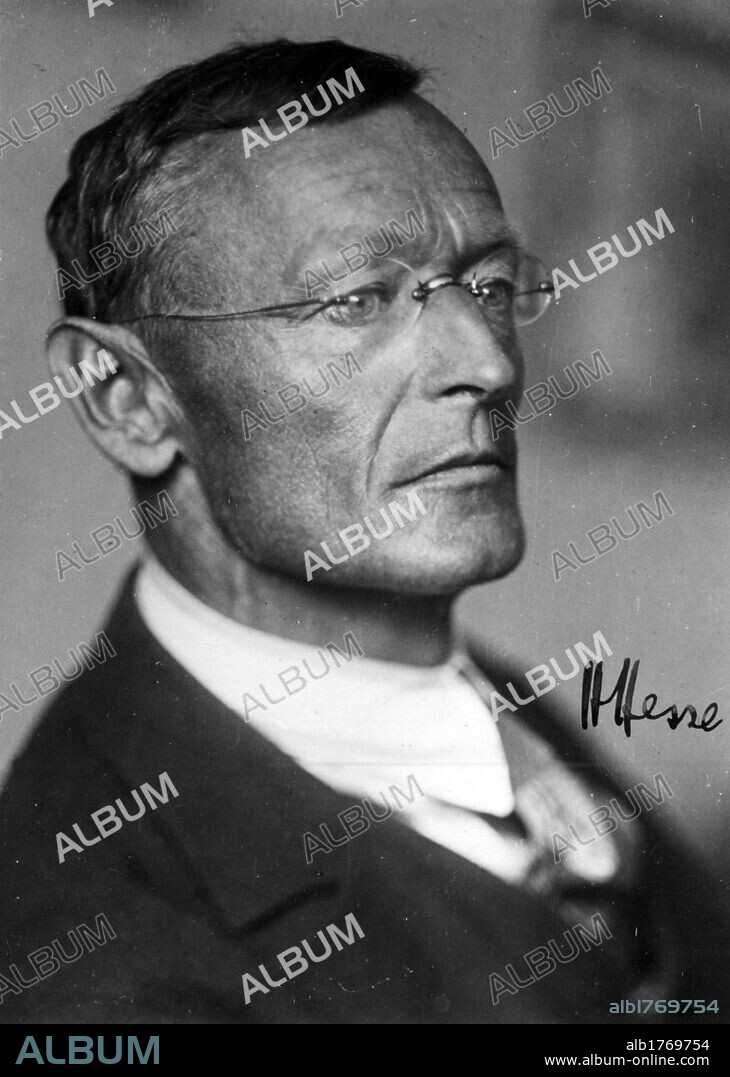 Portrait of Hermann Hesse. Portrait of the German writer and poet Hermann Hesse. Germany, 1920s.