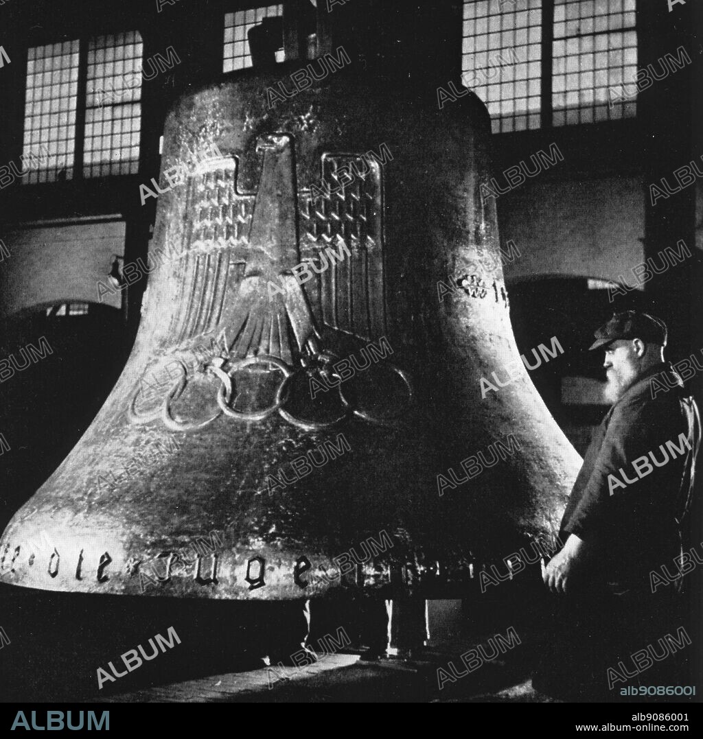 Olympic Bell designed by Walter E Lemcke Olympic Games Berlin 1936.