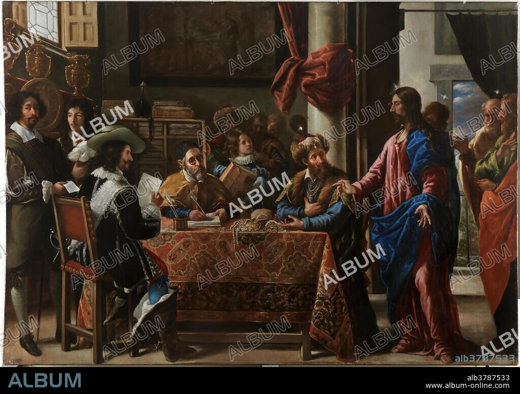 Juan de Pareja / 'La vocación de San Mateo'. 1661. Óleo sobre lienzo, 225 x 325 cm.