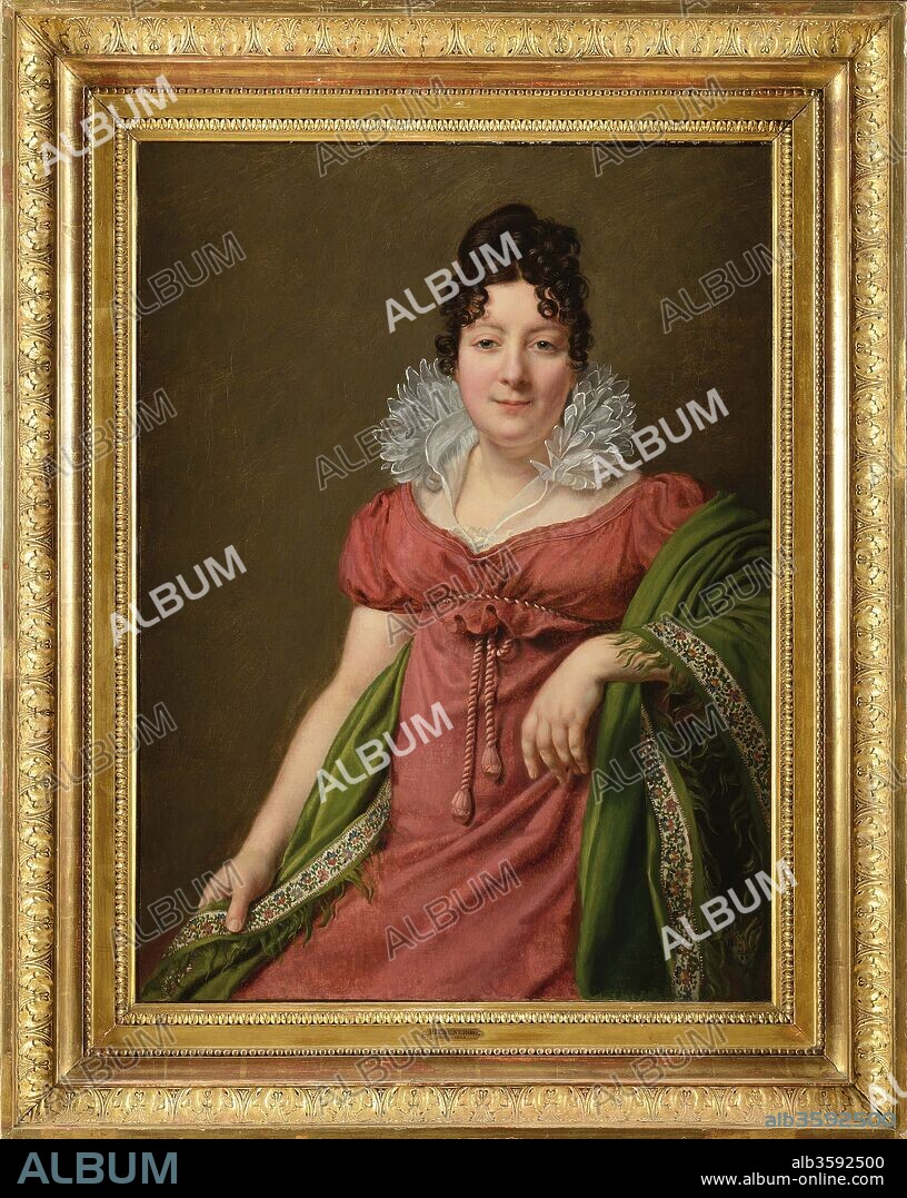 HENRI-FRANÇOISS RIESENER. Portrait of Marie-Thérèse Bourgoin (1781-1833), mistress to Emperor Alexander I.