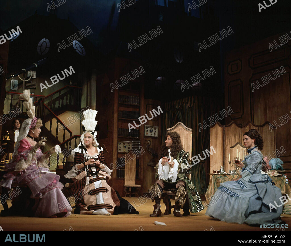 MOLIERE , JEAN BAPTISTE. DRAMATURGO FRANCES . 16232 - 1673. " LAS MUJERES SABIAS " , REPRESENTACION TEATRAL EN MADRID.