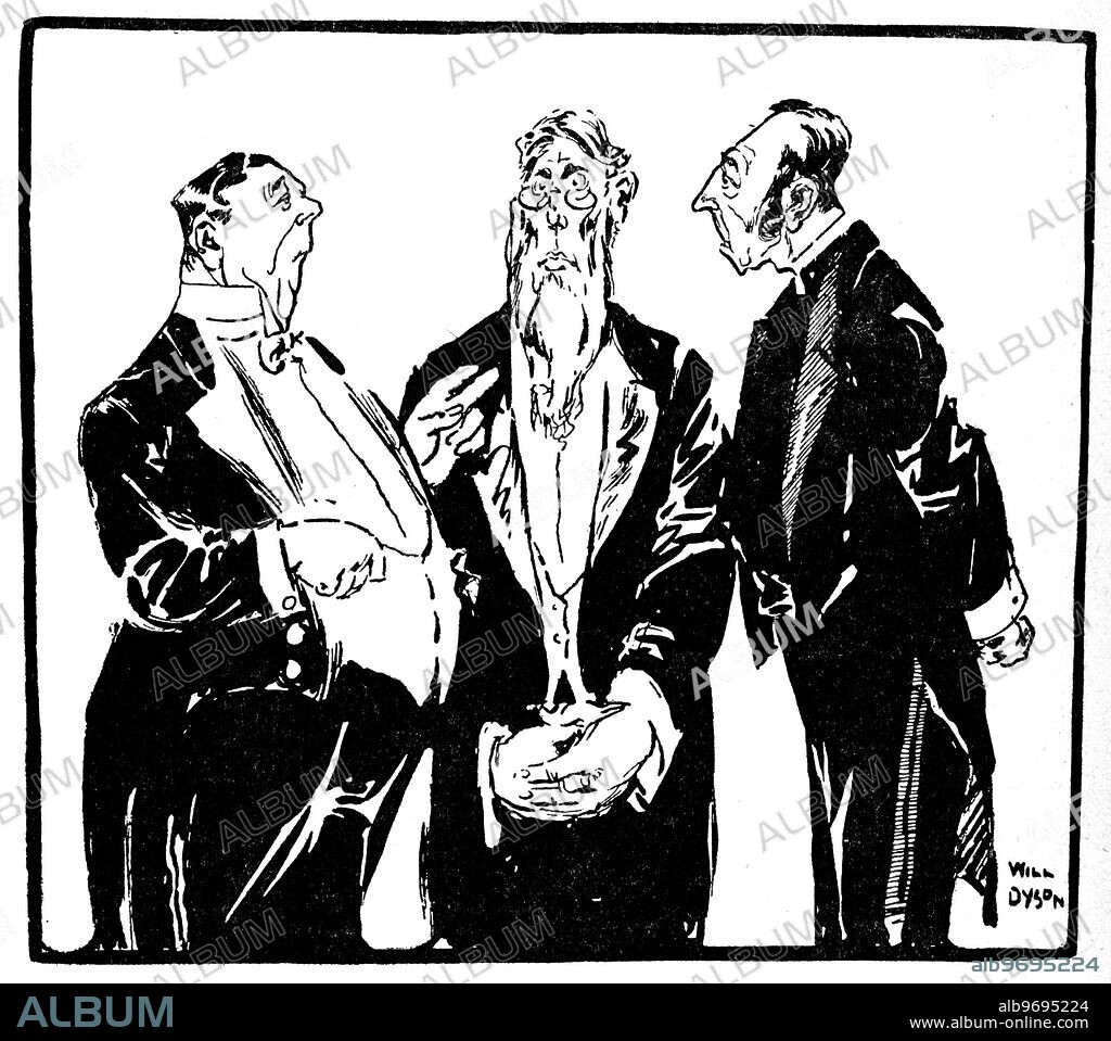 IMPURE LITERATURE. ( Moral reformers , in the name of the Young Person , are eager for the suppression of ' improper ' novels in which women novelists , by the way , do such a brisk trade ). Right - Thinking Person : " What we need , my dear Sirs , is legislation to prevent our daughters from reading the novels they have written ! ". Drawing by Will Dyson , an Australian illustrator and political cartoonist , well known for his socialist viewpoint on issues in the 1930s and where it leads .