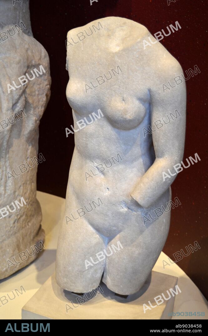 Marble statue of Hermaphroditus. There were originally two statues, one excavated in Rome by Thomas Howard and one given to his wife, Alathea by the Papal agent George Conn. Roman, AD1-200.