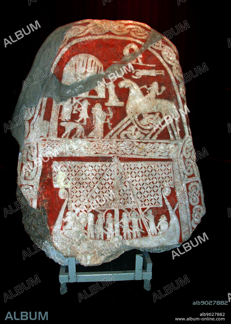 The Tjängvide image stone, listed in Rundata as Gotland Runic Inscription 110 or G 110, is a Viking Age image stone from Tjängvide which is about three kilometres west of Ljugarn, Gotland, Sweden.