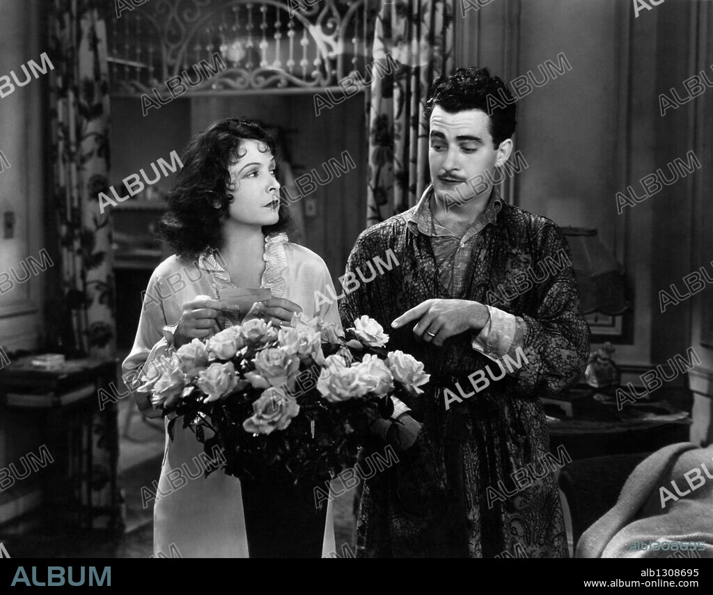 GILBERT ROLAND and NORMA TALMADGE in NEW YORK NIGHTS, 1929, directed by LEWIS MILESTONE. Copyright UNITED ARTISTS.