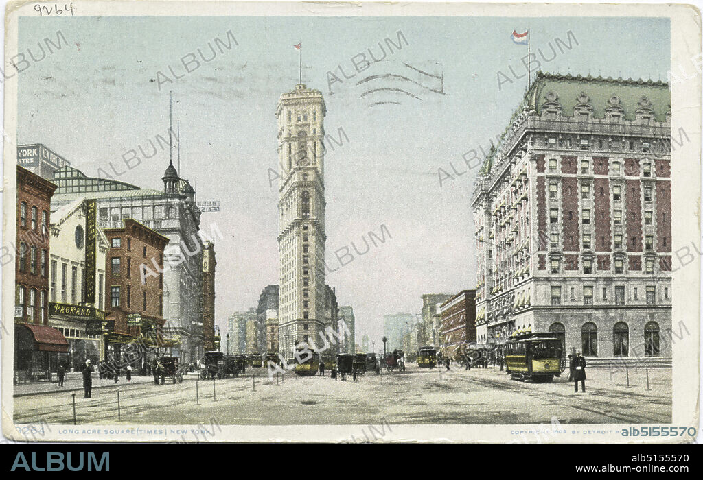 Longacre, Square (Times Square), New York, N. Y., still image, Postcards, 1898 - 1931.