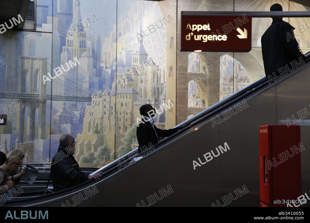 Metro station in Lille.