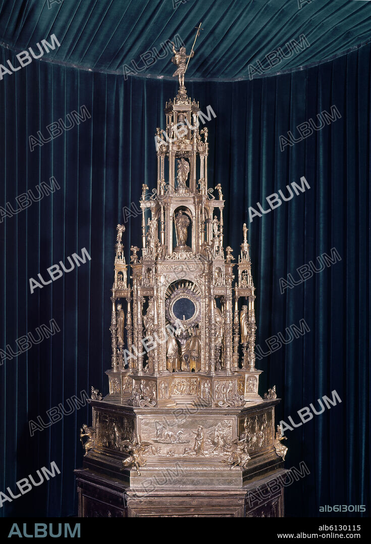 ANTONIO DE ARFE (1510-1571). CUSTODIA DE ASIENTO - 1539/44 Y 1573 - FOTO AÑOS 60.