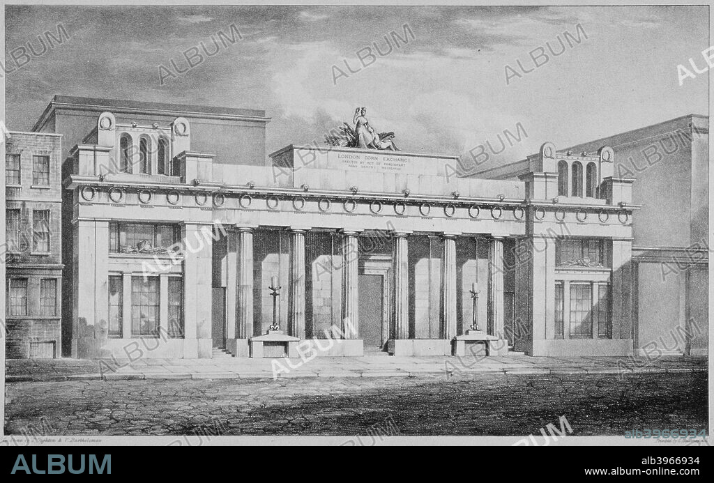 Corn Exchange, Mark Lane, City of London, 1827.