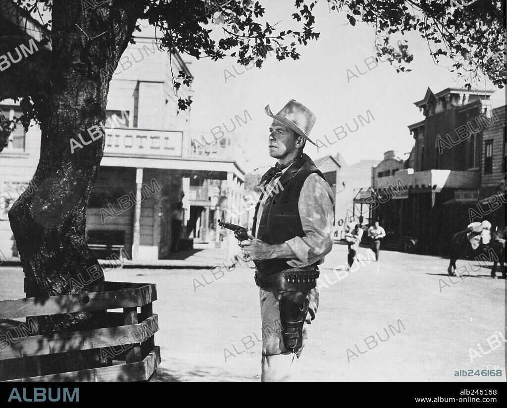 RONALD REAGAN in TENNESSEE'S PARTNER, 1955, directed by ALLAN DWAN. Copyright RKO.