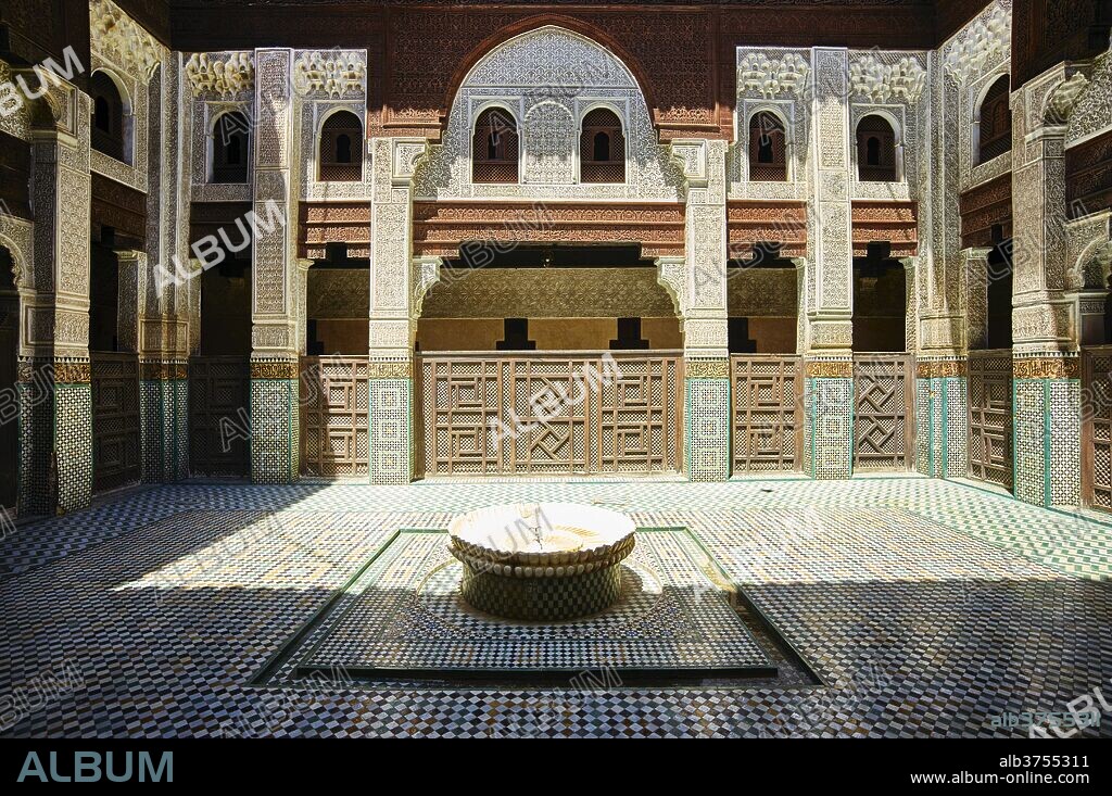 Bou Inania Madrasa, Medina, UNESCO World Heritage Site, Meknes, Morocco, North Africa, Africa.