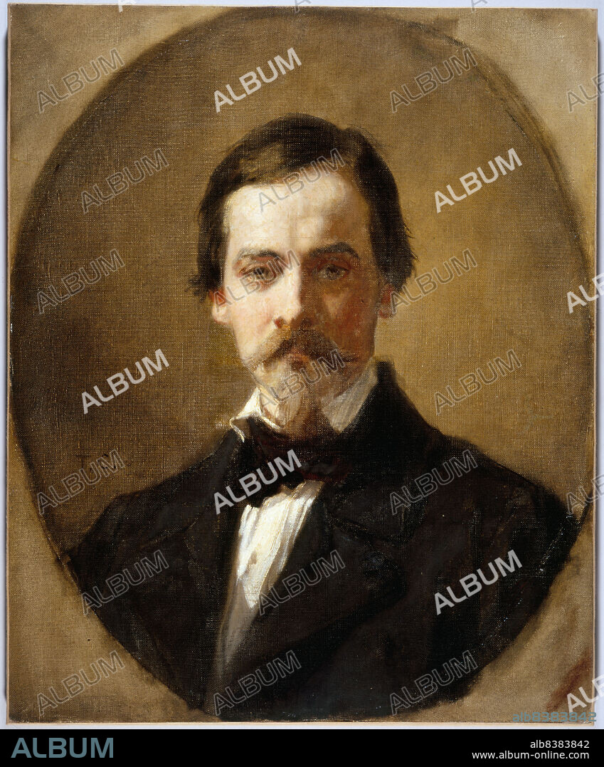 THOMAS COUTURE. Emile César Victor Perrin, c1840.