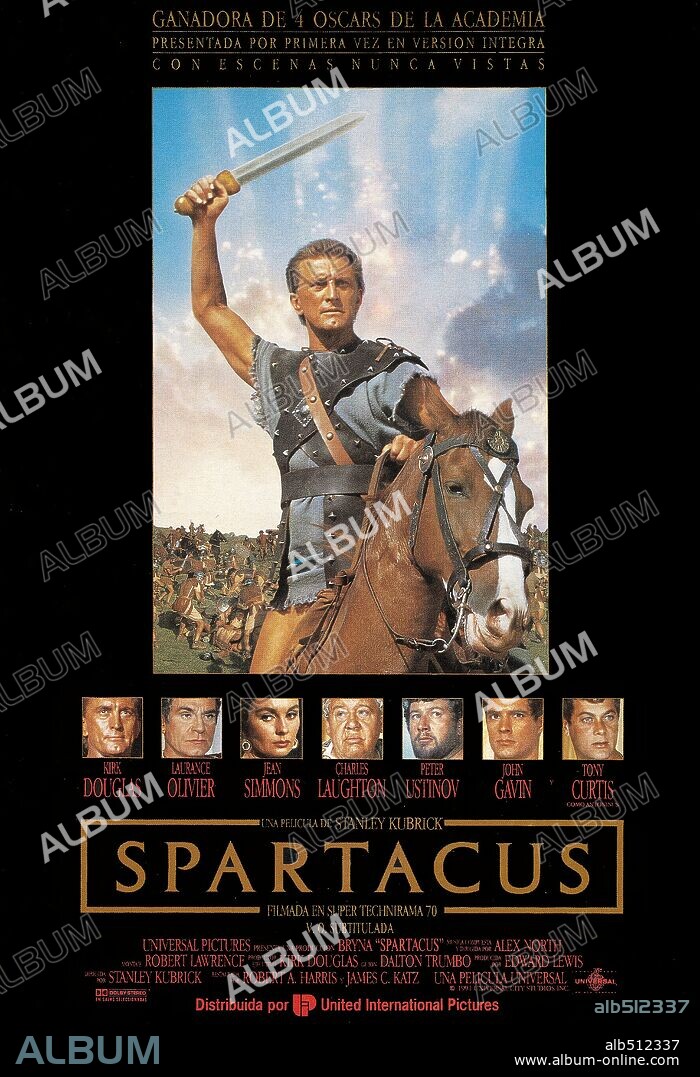 Poster de ESPARTACO, 1960 (SPARTACUS), dirigida por STANLEY KUBRICK. Copyright BRYNA/UNIVERSAL.