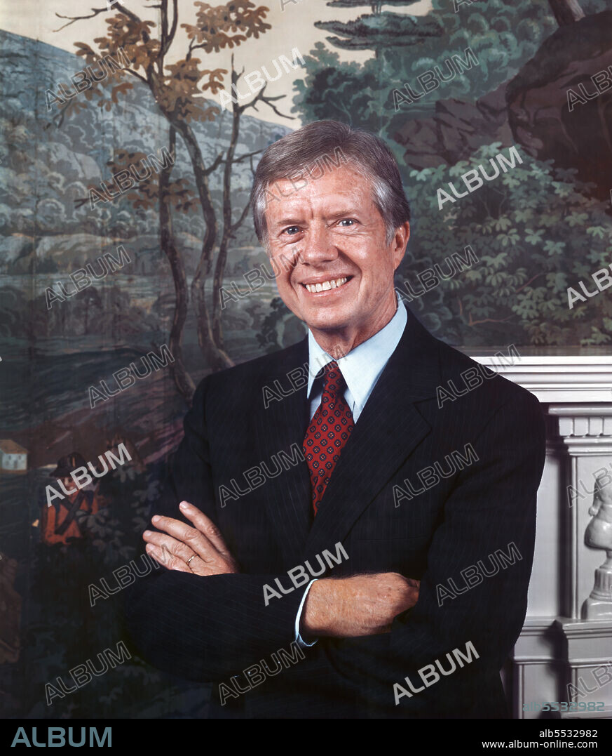 U.S. President Jimmy Carter, Half-length Portrait by Ansel Adams, Washington DC, USA, 1979.