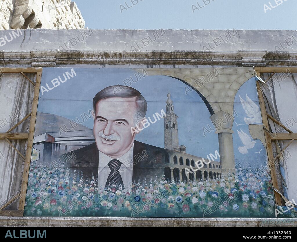 Hafez Al-Assad (1930-2000). 18th President of Syria, from 1971 to 2000. Proganda posters. Damascus. Syria.