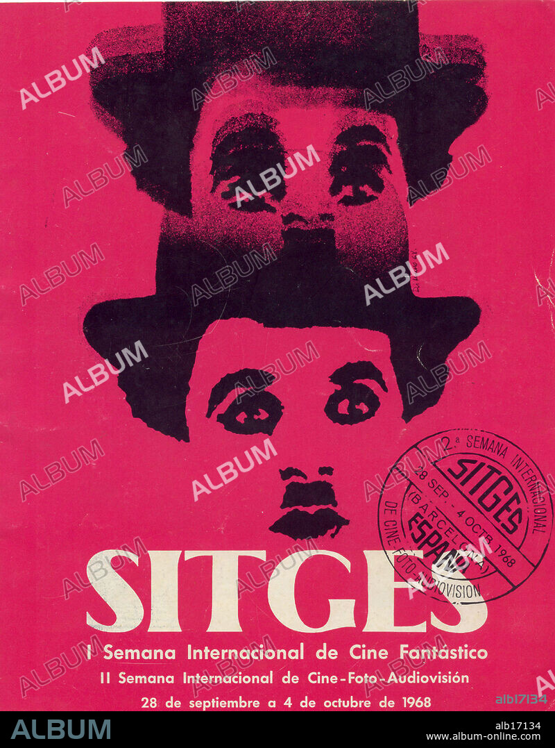 Poster de HISTORIA DEL CINE: FESTIVAL DE SITGES. Cartel del Festival Internacional de Cine Fantástico de Sitges (Cataluña) del año 1968. 1968