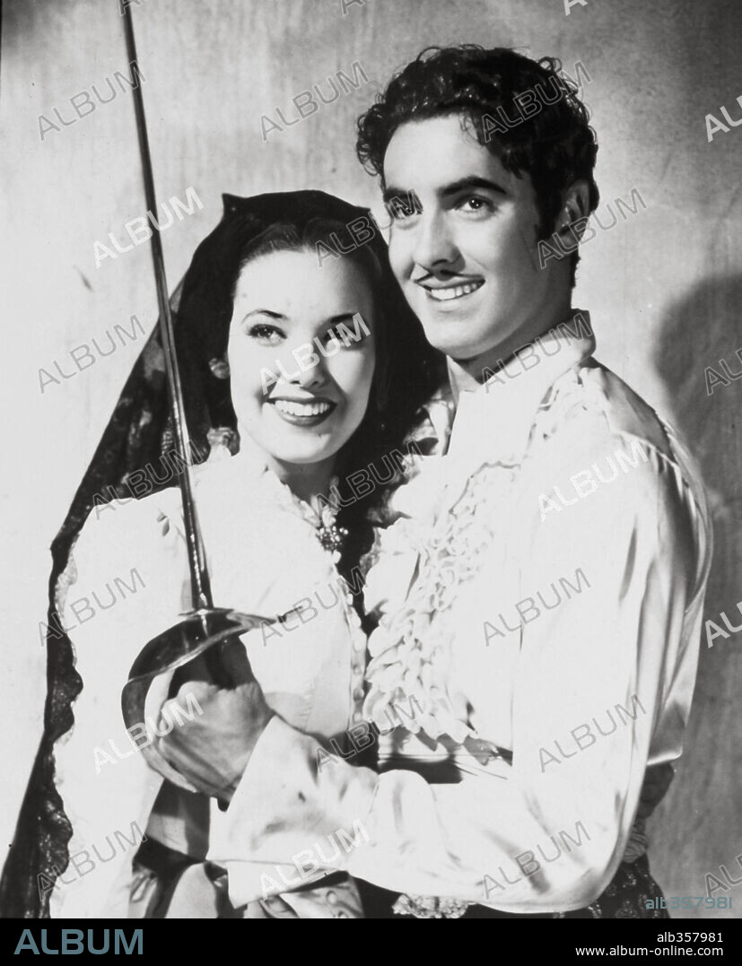 LINDA DARNELL and TYRONE POWER in THE MARK OF ZORRO, 1940, directed by ROUBEN MAMOULIAN. Copyright 20TH CENTURY FOX.