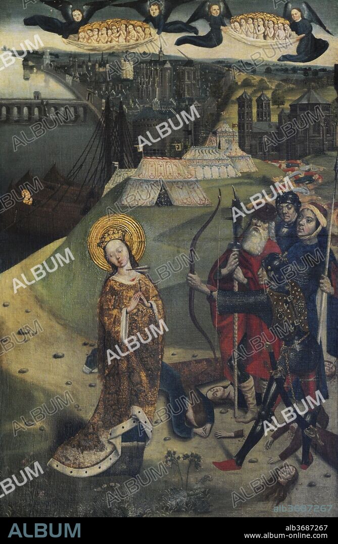 Martyrdom of Saint Cordula, Cologne, Germany, 1490-1500. Wallraf-Richartz Museum. Cologne. Germany.