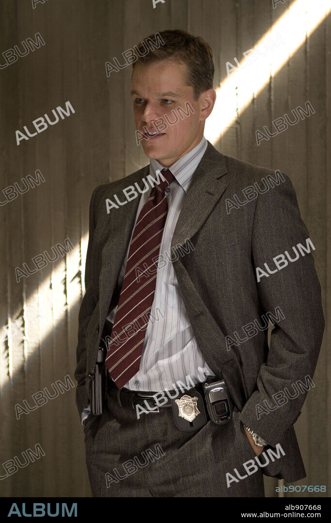 MATT DAMON en INFILTRADOS, 2006 (THE DEPARTED), dirigida por MARTIN SCORSESE. Copyright WARNER BROS PICTURES/VERTIGO ENTERTAINMENT/INITIAL ENTERTAIN / COOPER, ANDREW.