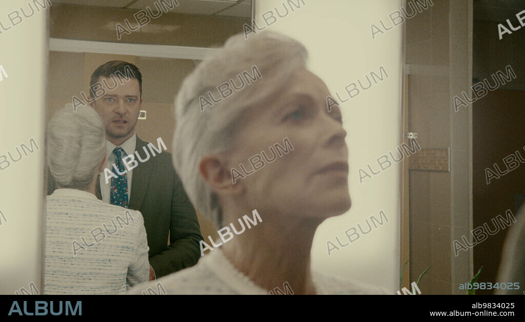 FRANCES FISHER and JUSTIN TIMBERLAKE in REPTILE, 2023, directed by GRANT SINGER. Copyright BLACK LABEL MEDIA.