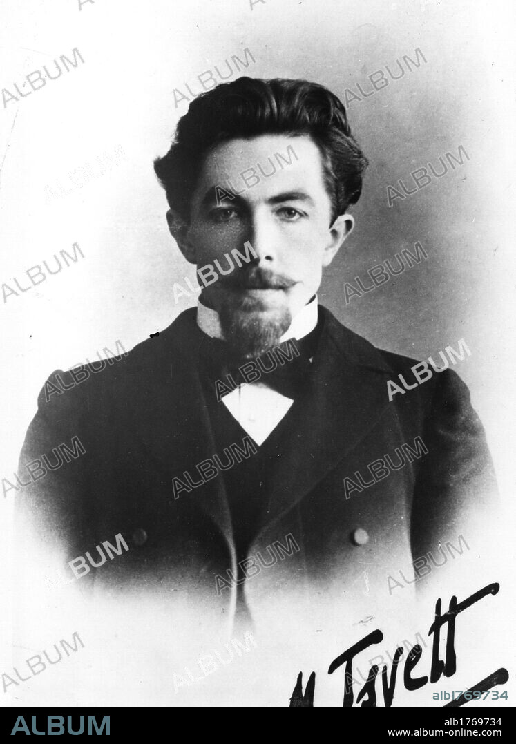 Portrait of Michail Tswett. Portrait of the Russian botanist Mikhail Tsvet, inventor of chromatography. 1900s.