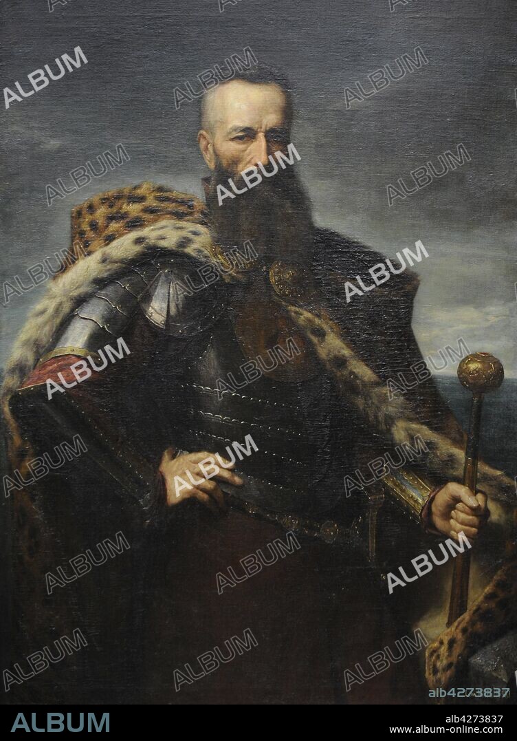 Stefan Czarniecki (1599-1665). Polish nobleman and general. Portrait by Leon Kaplinski (1826-1873), 1863.19th Century Polish Art Gallery (Sukiennice Museum). National Museum of Krakow. Poland.