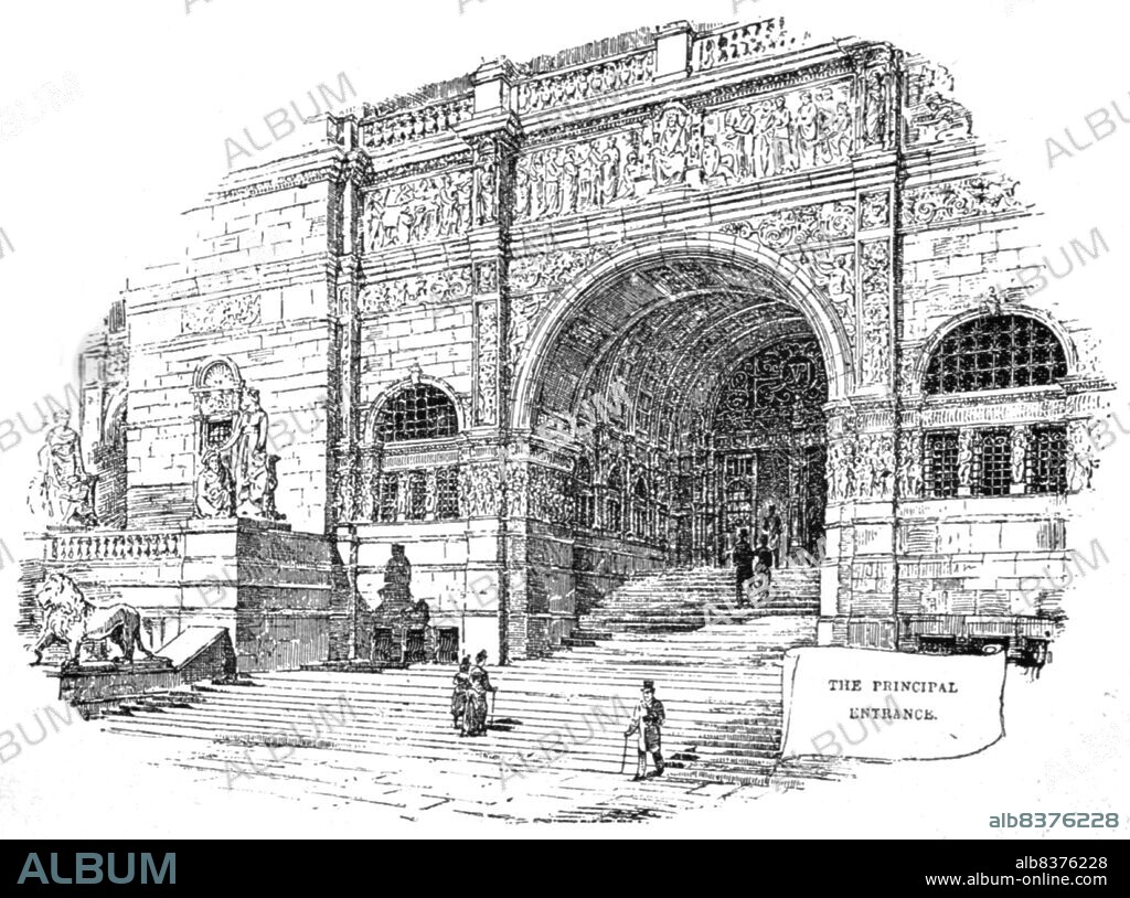 'The Imperial Institute of the United Kingdom , The Colonies, and India; The Principal Entrance', 1890. From "The Graphic. An Illustrated Weekly Newspaper", Volume 41. January to June, 1890.