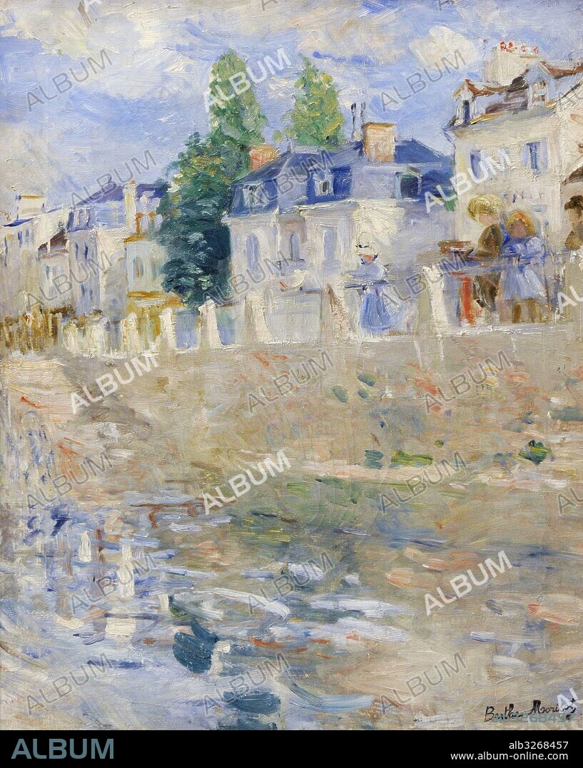 Berthe Morisot (1841-1895). Pintora impresionista francesa. El muelle de Bougival, 1883. Galeria Nacional. Museo Nacional de Arte, Arquitectura y Diseño. Oslo. Noruega.