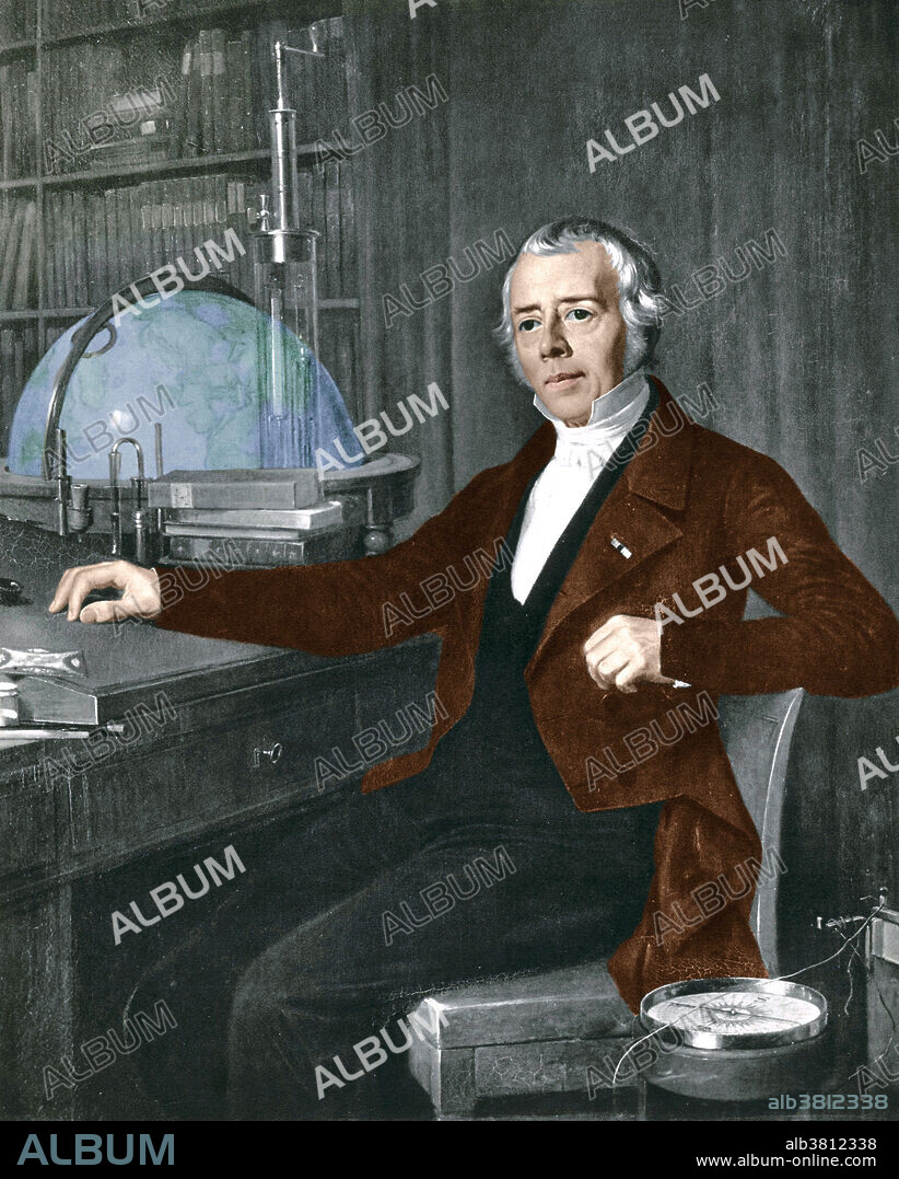 Hans Christian Oersted (1777-1851), a Danish scientist whose discoveries linked magnetism to electricity.