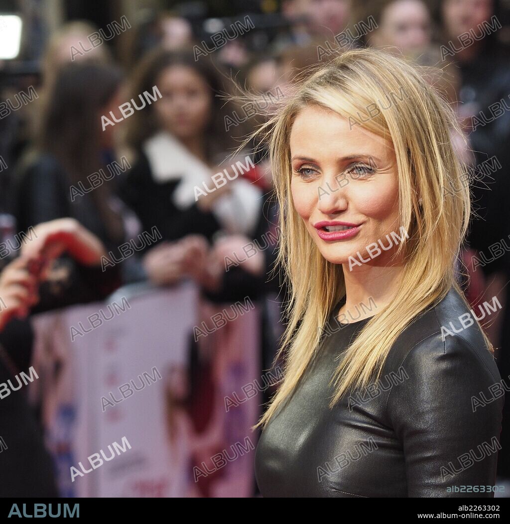 April 2, 2014 - London, England, United Kingdom - US actress Cameron Diaz arrives for the Premiere of her latest film, 'The Other Woman' in London, United Kingdom. Wednesday, 2nd April 2014. Picture by Max Nash / i-Images. 02/04/2014