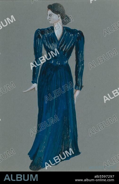 Bartók, Béla; Hungarian composer; 1881-945. Work: Duke Bluebeard's Castle. (op. 11; opera; Libr. Béla Balázs, 1911 ff.; première 1918). Judith from a production at the Opéra in Paris. Drawing, undated, by Maurice Brunet. (born 1911). D. 216 (O.C.) 39, p. 5. Paris, Bibliothèque de l'Opéra.