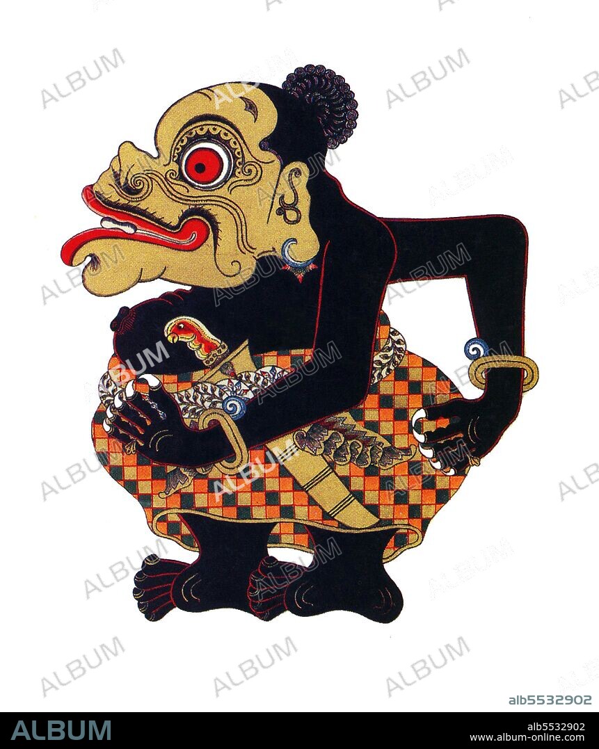 In Javanese wayang (shadow puppets), the panakawan or panakavan (phanakavhan) are the clown servants of the hero. There are four of them – Semar (also known as Ki Lurah Semar), Petruk, Gareng and Bagong. Semar is the personification of a deity, sometimes said to the be the dhanyang or guardian spirit of the island of Java. In Javanese mythology, deities can only manifest themselves as ugly or otherwise unprepossessing humans, and so Semar is always portrayed as short and fat with a pug nose and a dangling hernia. His three companions are his adopted sons, given to Semar as votaries by their parents. Petruk is portrayed as tall and gangling with a long nose, Gareng as short with a club foot and Bagong as obese. Wayang is a Javanese word for particular kinds of theatre (literally 'shadow'). When the term is used to refer to kinds of puppet theatre, sometimes the puppet itself is referred to as wayang. Performances of shadow puppet theatre are accompanied by gamelan in Java. UNESCO designated Wayang Kulit, a shadow puppet theatre and the best known of the Indonesian wayang, as a Masterpiece of Oral and Intangible Heritage of Humanity on 7 November 2003.