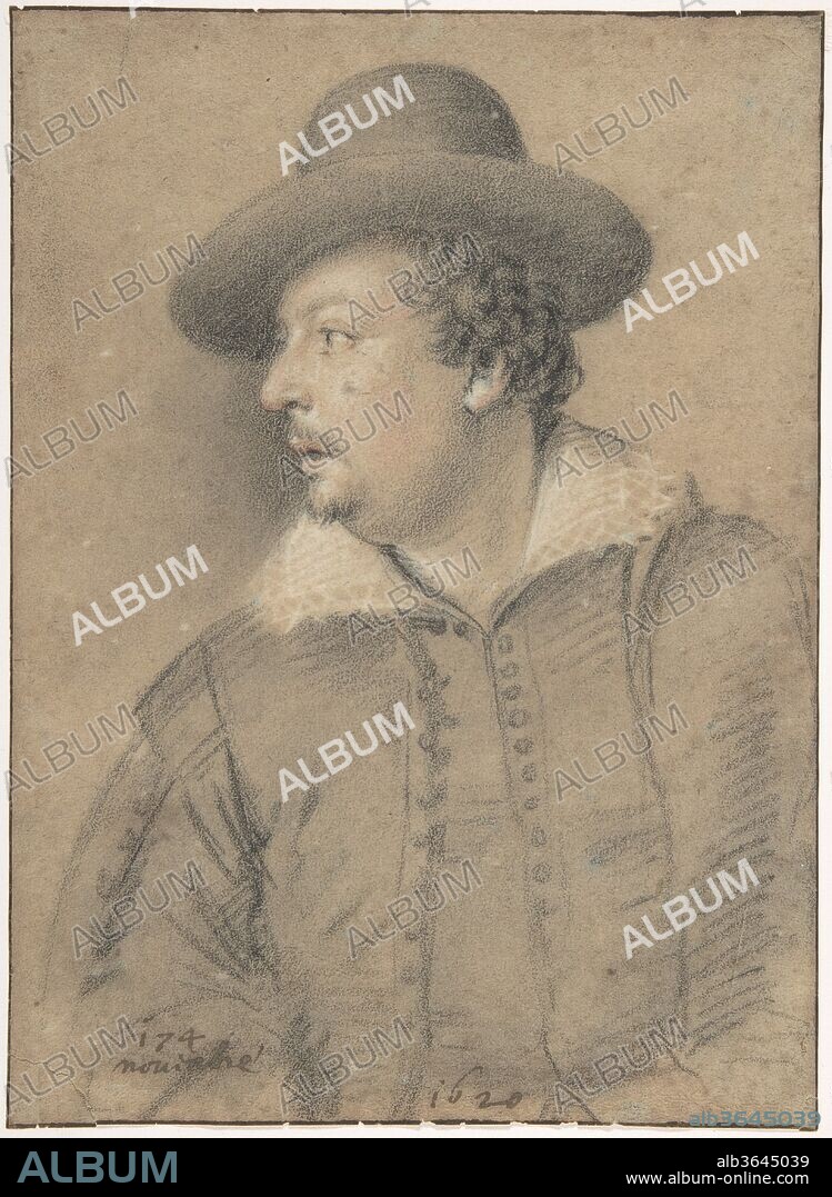Portrait of Tommaso Salini (ca. 1578-1630). Artist: Ottavio Leoni (Il Padovano) (Italian, Rome 1578-1630 Rome). Dimensions: 8 7/8 x 6 7/16 in.  (22.6 x 16.4 cm). Sitter: portrait of Tommaso Salini (Italian, Rome ca. 1575-1625 Rome). Date: 1620.