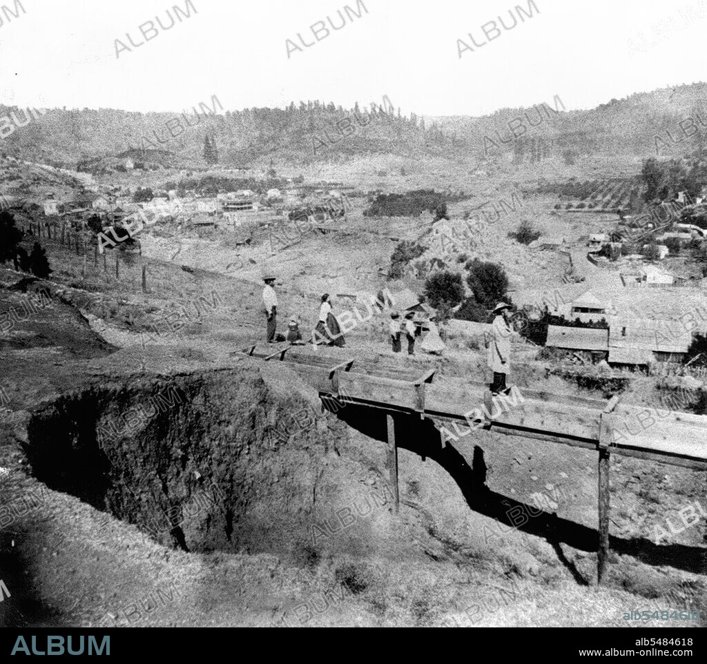California History - Town of Volcano and Valley, Amador County circa 1866.