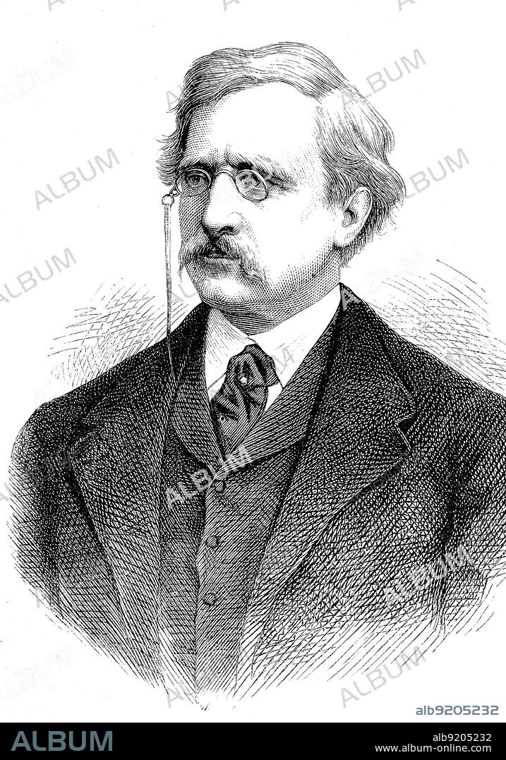 Nils Otto Gustaf Nordenskjöld (6. Dezember 1869 bis 2. Juni 1928) war ein schwedischer Geologe und Polarforscher, der für seine Antarktisexpedition (1901-1903) mit dem Schiff Antarctic bekannt wurde / Nils Otto Gustaf Nordenskjöld (December 6, 1869 - June 2, 1928) was a Swedish geologist and polar explorer known for his Antarctic expedition (1901-1903) on the ship Antarctic, Historisch, historical, digital improved reproduction of an original from the 19th century / digital restaurierte Reproduktion einer Originalvorlage aus dem 19. Jahrhundert, genaues Originaldatum nicht bekannt.