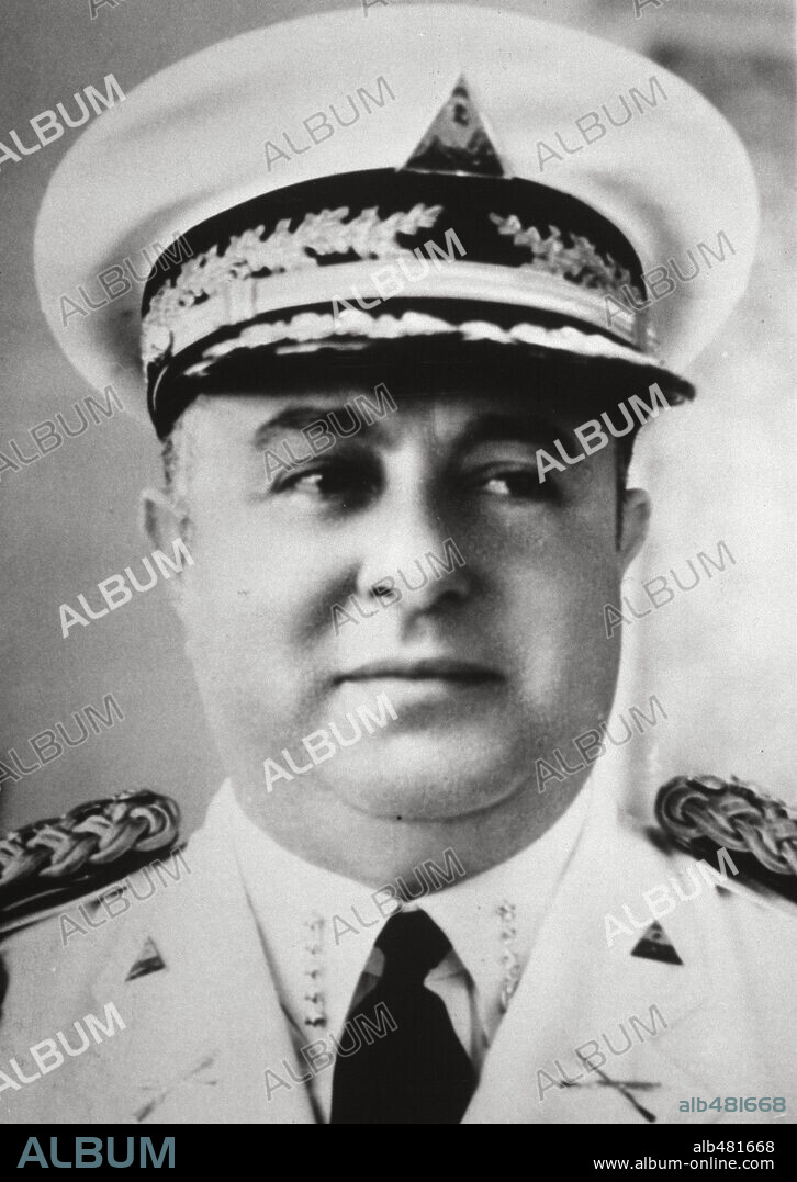Anastasio Somoza García (1896-1956), Nicaraguan General, President, and dictator from 1936 to 1956.