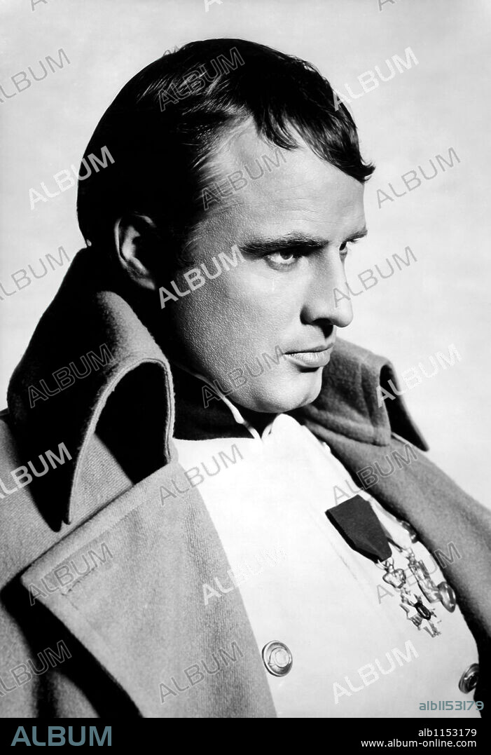 NAPOLEON BONAPARTE I und MARLON BRANDO. MARLON BRANDO in DÉSIRÉE, 1954, unter der Regie von HENRY KOSTER. Copyright 20TH CENTURY FOX.